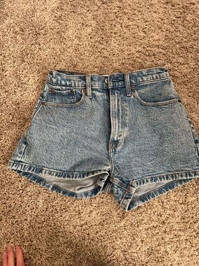High-Rise Abercrombie Denim Mom Shorts-Curve Love